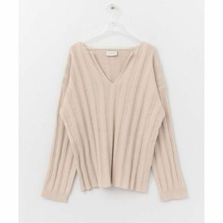 ラート(LAATO)のLAATO KEE-NECK SLIT KNIT Fsize ピンク(ニット/セーター)