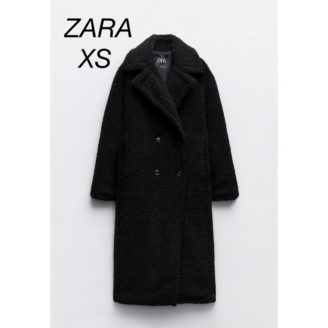 ZARA(ザラ)のZARA エクストラロング フェイクボア コート レディースのジャケット/アウター(ロングコート)の商品写真