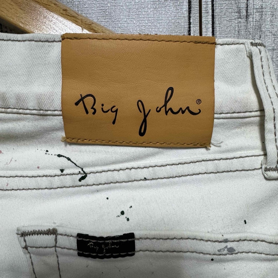BIG JOHN - BIG JOHN ペイント加工ハイパーストレッチデニム BIG JOHN - BIG JOHN ペイント加工ハイパーストレッチデニム