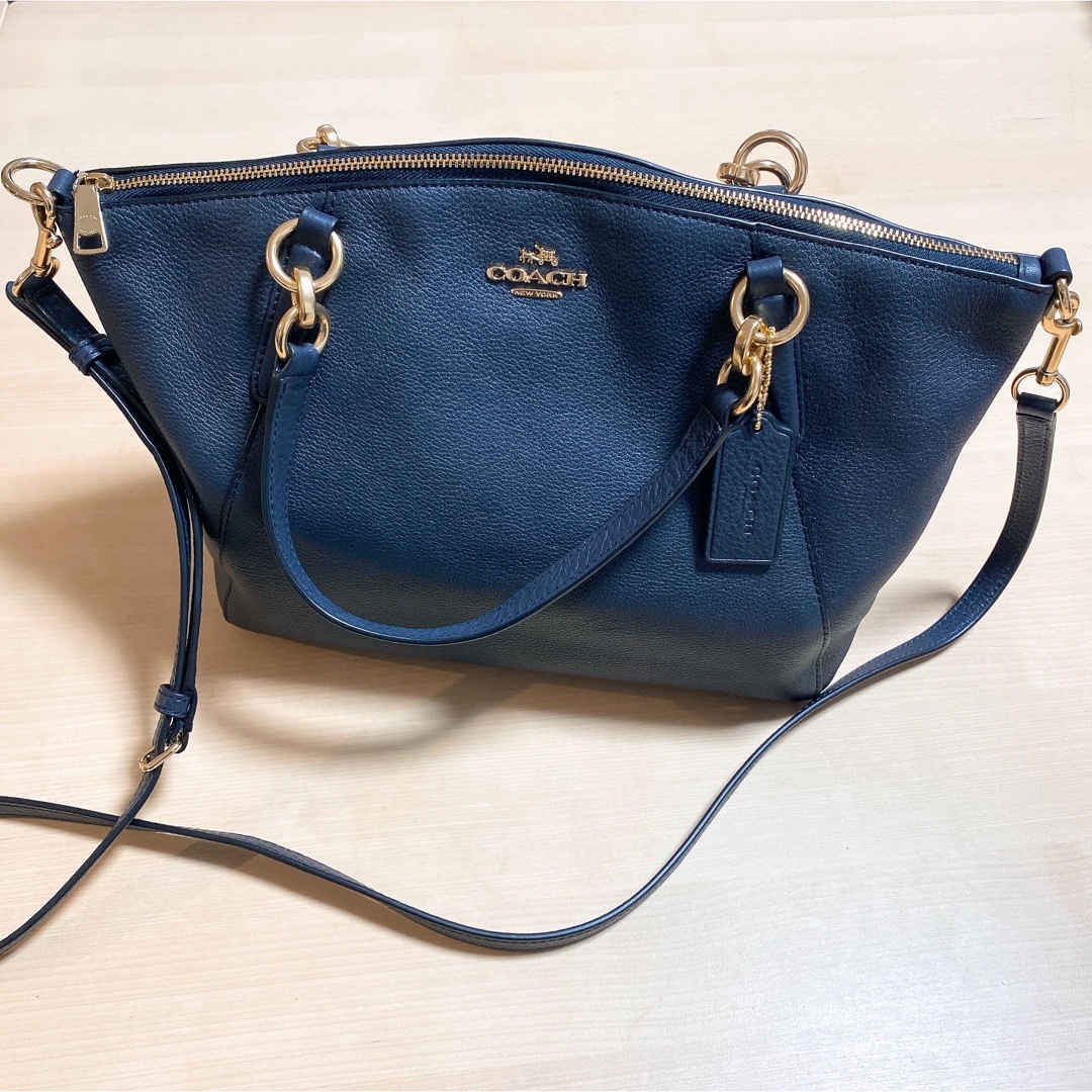 コーチ　ＣＯＡＣＨ　ブルー　紺　ショルダーバッグ  ハンドバッグ　2way