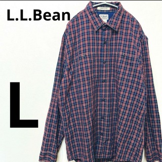 エルエルビーン(L.L.Bean)のL.L.Bean エルエルビーン　美品 コットン100% チェックシャツ L(シャツ)
