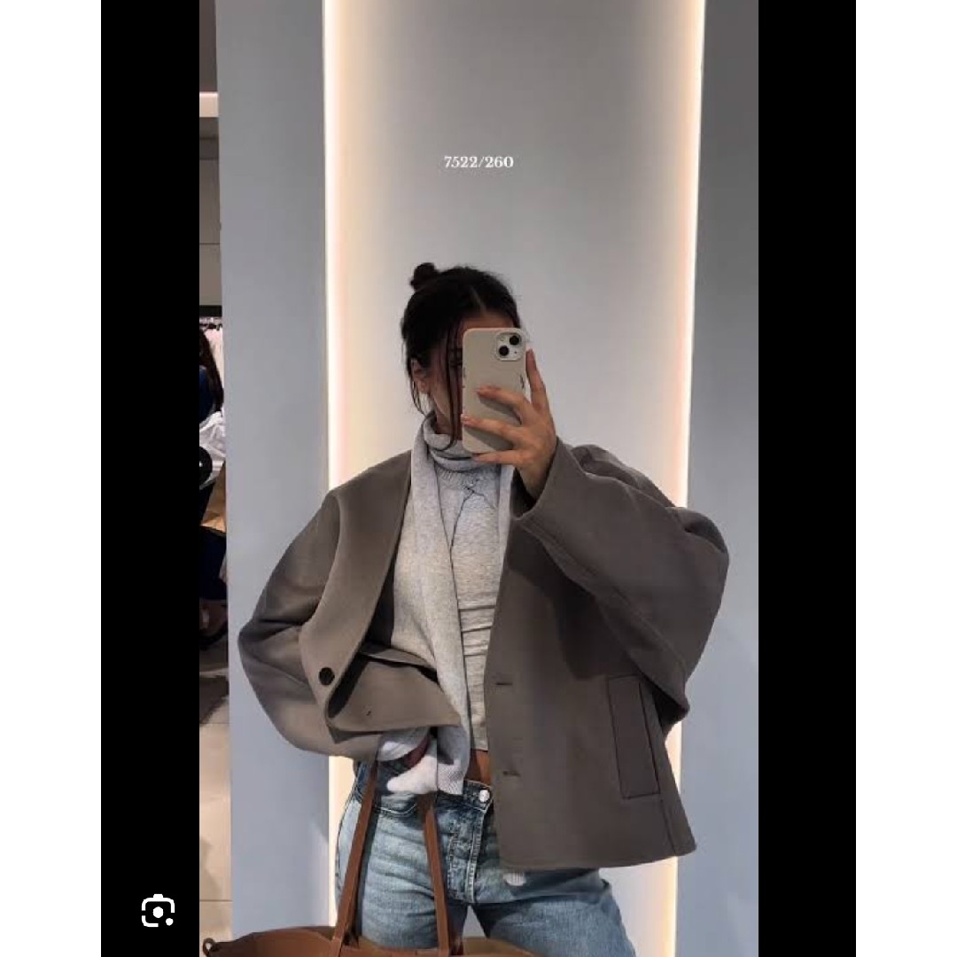 ZARA - ZARA ダブルフェイス ウールブレンド キモノジャケット ZARA - ZARA ダブルフェイス ウールブレンド キモノジャケット
