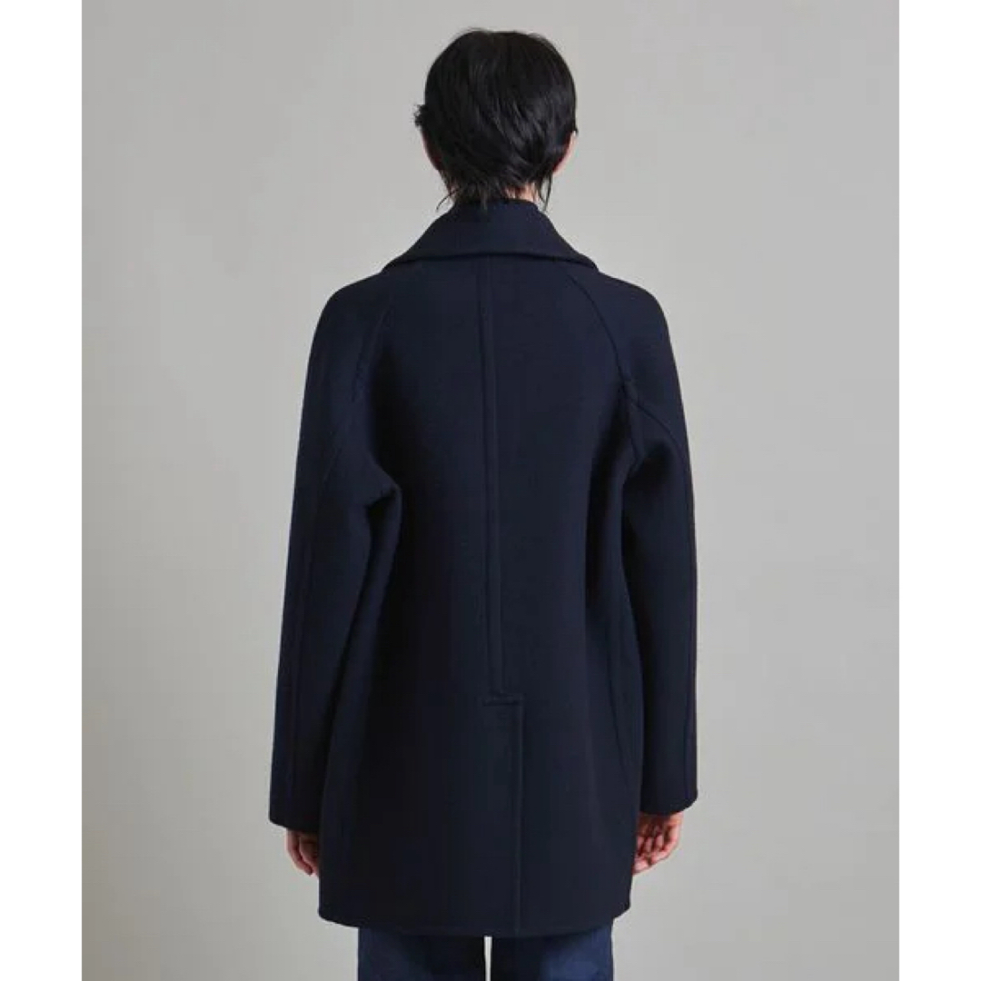 UNITED ARROWS(ユナイテッドアローズ)の＜LOEFF＞W/CA リバー Pコート ピーコート　紺　ネイビー　アローズ メンズのジャケット/アウター(ピーコート)の商品写真