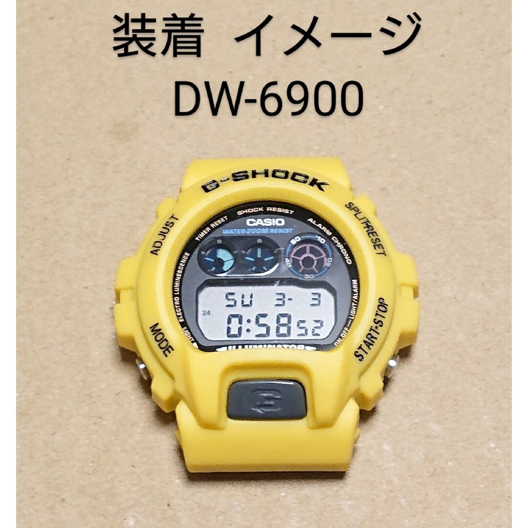 G-SHOCK 6900系 互換性 補修用 ベゼルベルトセット メンズの時計(ラバーベルト)の商品写真