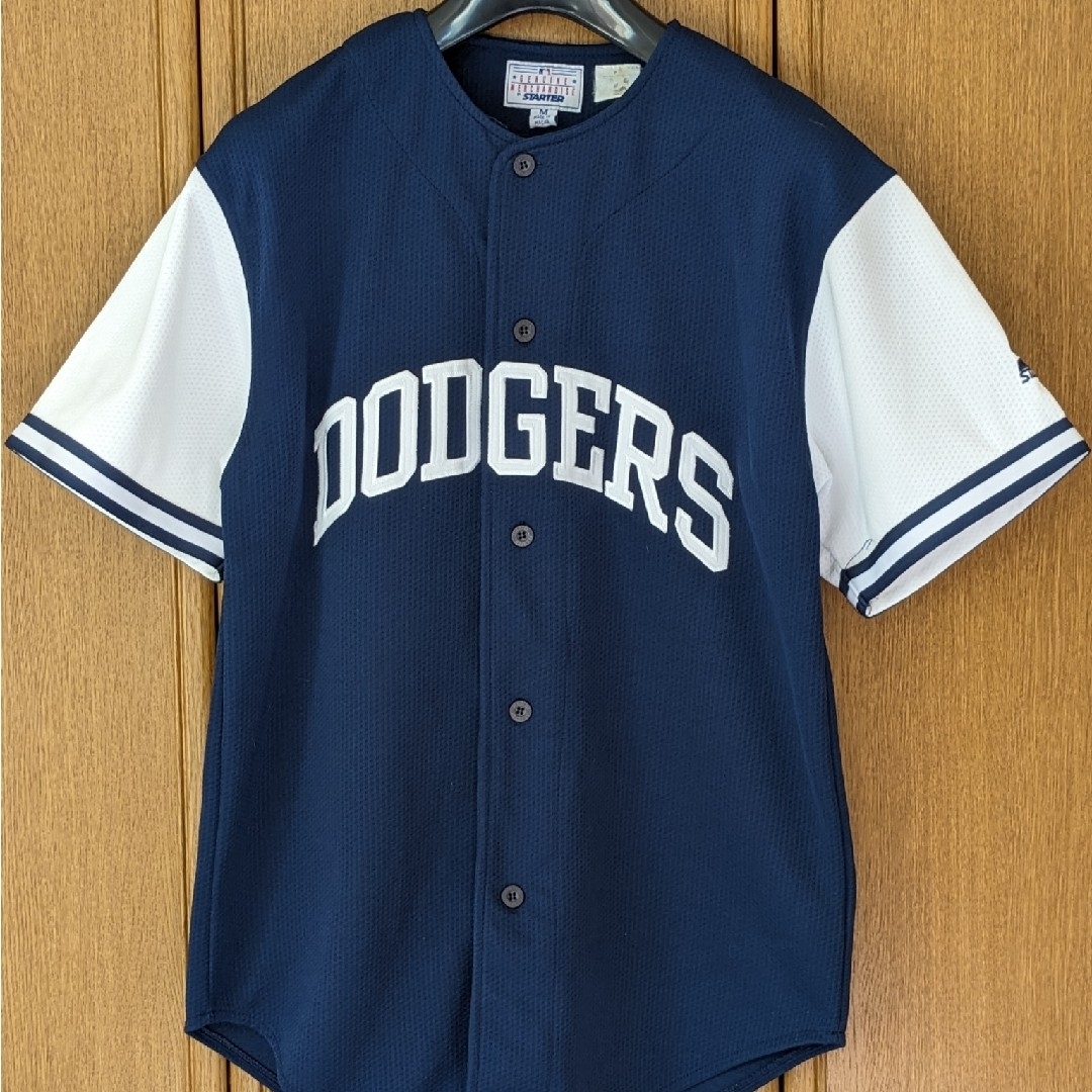 STARTER(スターター)のロサンゼルスドジャース　野茂英雄　16 刺繍　ベースボールシャツ STARTER スポーツ/アウトドアの野球(記念品/関連グッズ)の商品写真
