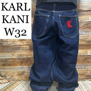 カールカナイ(Karl Kani)のカールカナイデニムジーンズジーパンストリートオーバーサイズb系刺繍y2kw32(デニム/ジーンズ)