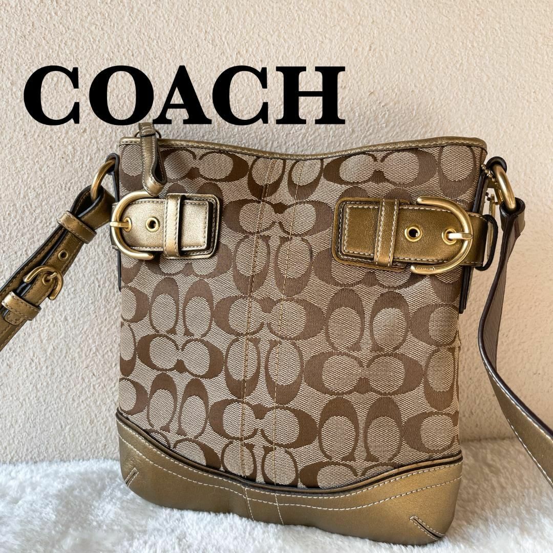 COACH - 美品✨COACH コーチショルダーバッグハンドバッグブラウン茶