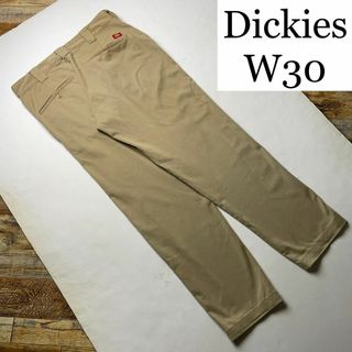 ディッキーズ(Dickies)のディッキーズw30ワークパンツサンドカーキベージュ古着メンズチノパンロゴ(ワークパンツ/カーゴパンツ)