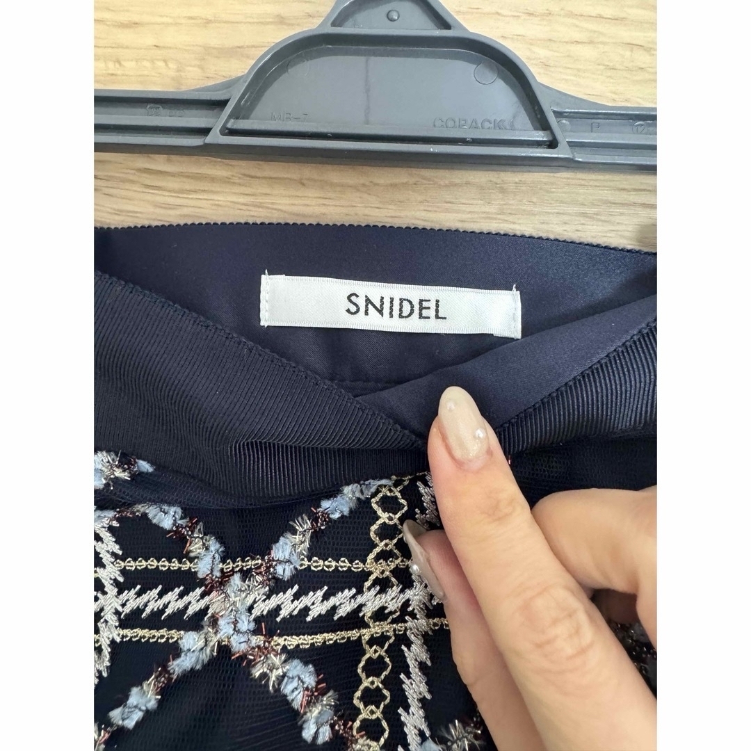 SNIDEL - 試着のみ スナイデル チェックシアーボリューム SNIDEL - 試着のみ スナイデル チェックシアーボリューム