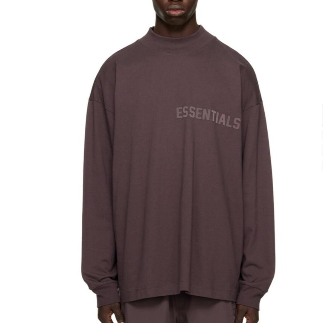 FEAR OF GOD(フィアオブゴッド)のFOG ESSENTIALS  ロンT 正規品 オーバーサイズ XXS パープル レディースのトップス(Tシャツ(長袖/七分))の商品写真