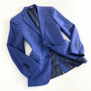 ブルックスブラザース(Brooks Brothers)の27b11 BROOKS BROTHERS ブルックスブラザーズ シルク混 2Bテーラードジャケット 38 ブルー ブレザー REGENT FIT(テーラードジャケット)