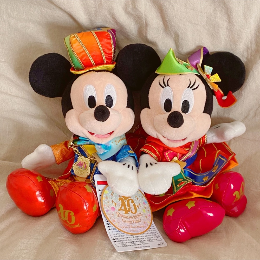 TDR 40周年 グランドフィナーレ ミッキー ミニー ペア ぬいぐるみ | フリマアプリ ラクマ