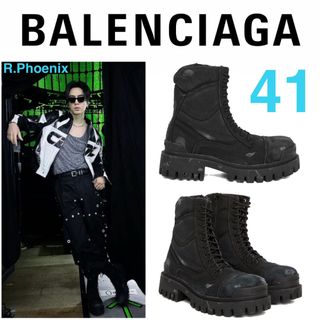 レシートBALENCIAGA TRACTOR 20MM ブーツ 42