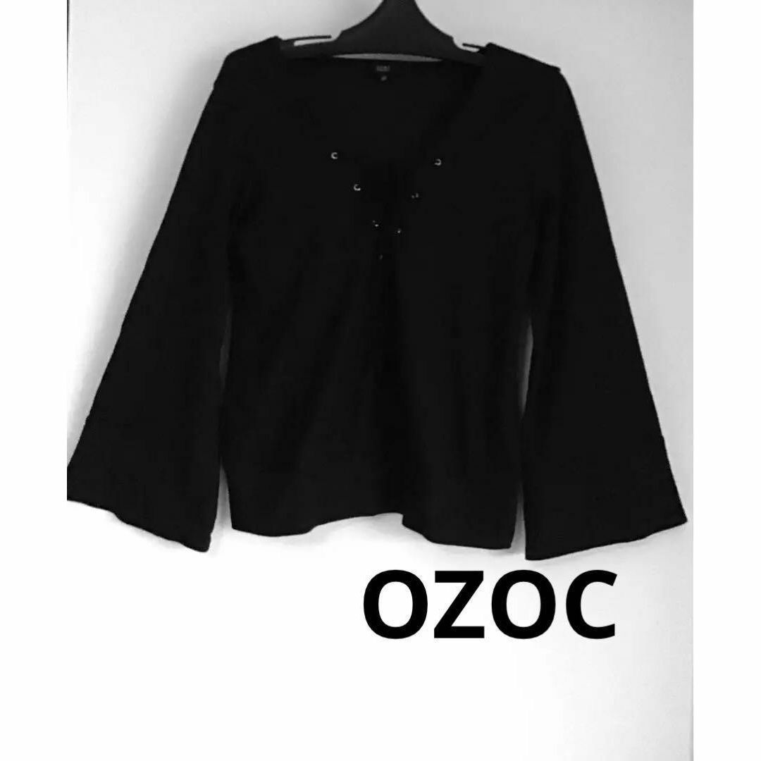 OZOC(オゾック)のオゾック◆OZOC◆編み上げトップス　ロンT  地雷系　量産型　Y2K ギャル レディースのトップス(シャツ/ブラウス(長袖/七分))の商品写真