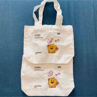 ビーティーイシビル(BT21)の*【新品未使用】BT21   トートバッグ KUNDAL 2個セット*(アイドルグッズ)