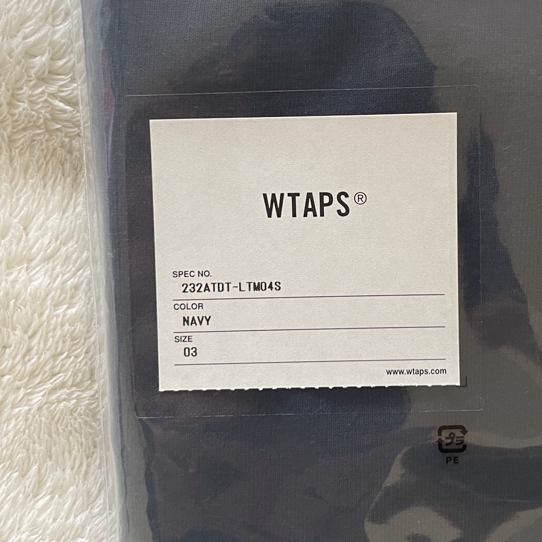 W)taps(ダブルタップス)のWTAPS COLLEGE / LS / COTTON ロンT L NAVY メンズのトップス(Tシャツ/カットソー(七分/長袖))の商品写真