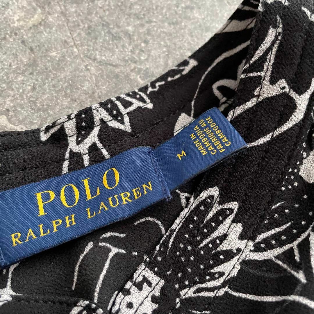 POLO RALPH LAUREN(ポロラルフローレン)のラルフローレン polo Ralph Lauren 花柄 シフォン ブラウス レディースのトップス(シャツ/ブラウス(半袖/袖なし))の商品写真