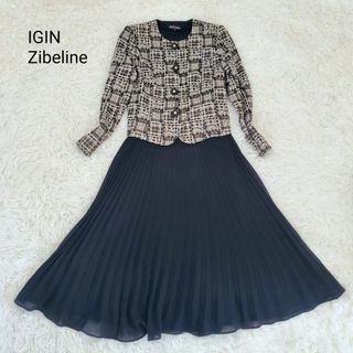 トウキョウイギン(TOKYO IGIN)の美品 イギンジプリーム ノーカラー フォーマル アンサンブル プリーツ ラメ(その他)