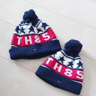 トミーヒルフィガー(TOMMY HILFIGER)のTOMMY HILFIGERニット帽　キッズS M2点　セット(帽子)