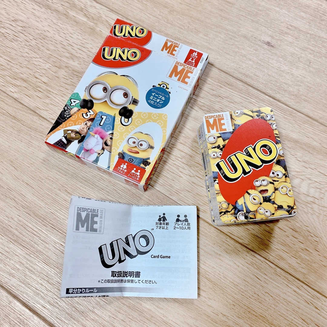 UNO(ウーノ)のミニオン UNOカードゲーム エンタメ/ホビーのテーブルゲーム/ホビー(トランプ/UNO)の商品写真