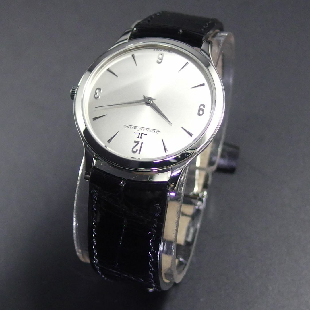 Jaeger-LeCoultre(ジャガールクルト)の美品 ジャガールクルト マスターウルトラスリム 34mm 箱、ギャラ、尾錠付き メンズの時計(腕時計(アナログ))の商品写真