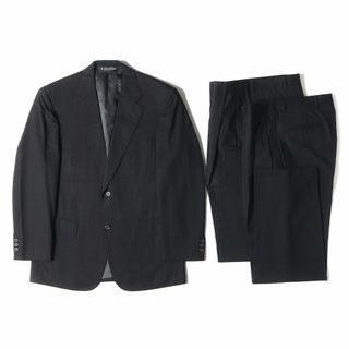 美品 BROOKS BROTHERS ブルックスブラザーズ ウール 2B テーラード ジャケット ツータック スラックス パンツ 2本 セットアップ スーツ ダークグレー トラッド ブランド【メンズ】【中古】