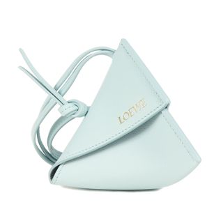 ロエベ(LOEWE)の美品 LOEWE ロエベ 現行モデル オリガミ ネックポーチ Origami neck pouch ケース  ライトブルー スペイン製 ブランド バッグ 小物【メンズ】【中古】(その他)