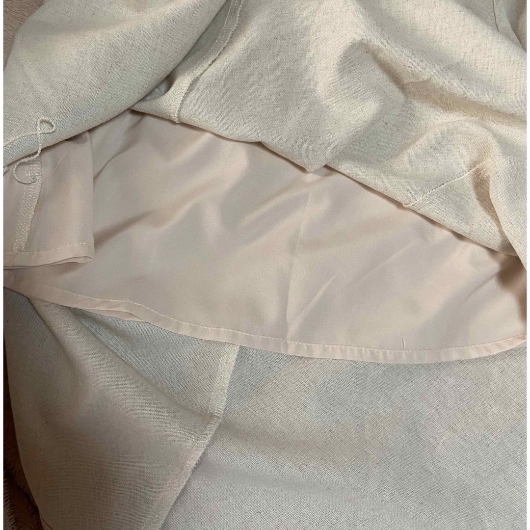 MELROSE claire(メルローズクレール)の【未使用】マーメイドスカート　リネン混　キナリ レディースのスカート(ロングスカート)の商品写真