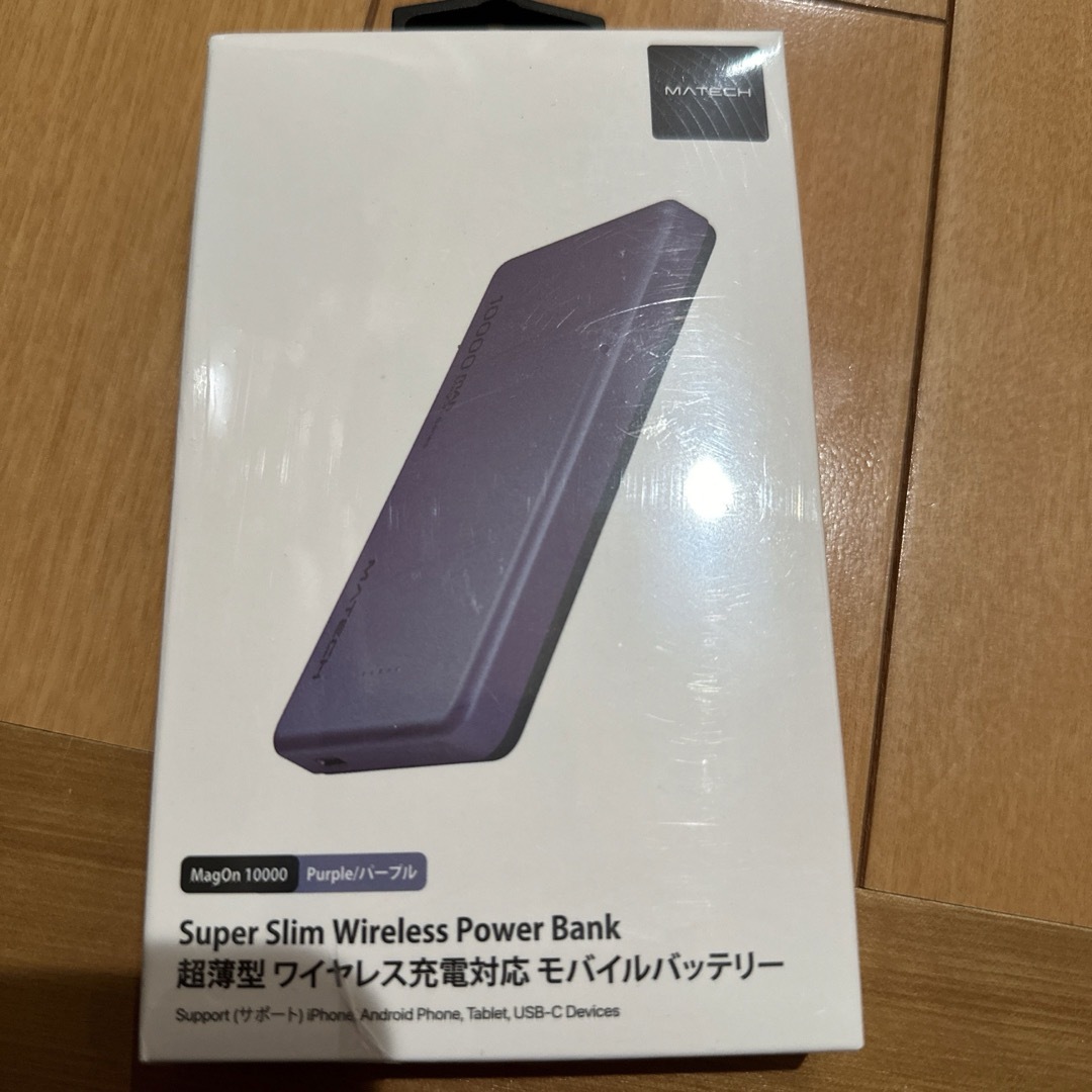 MATECH MagOn 10000 マグネット式ワイヤレス充電対応バッテリー スマホ/家電/カメラのスマホアクセサリー(その他)の商品写真