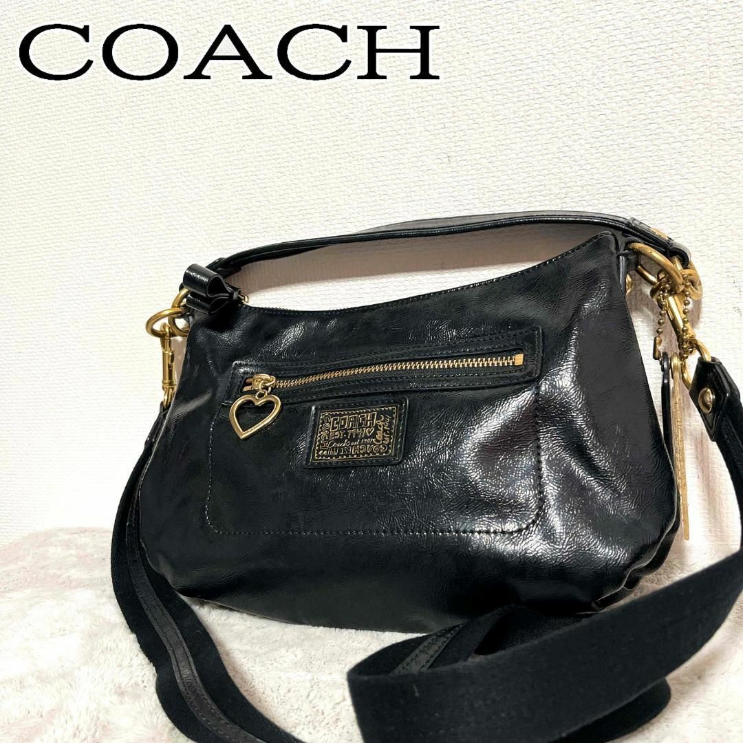 COACHコーチ　ションダーバックハンドバッグ　黒