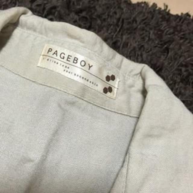 PAGEBOY(ページボーイ)のページボーイ●リボンベルト付きサロペット●ベージュ●ブラックリボン レディースのワンピース(その他)の商品写真