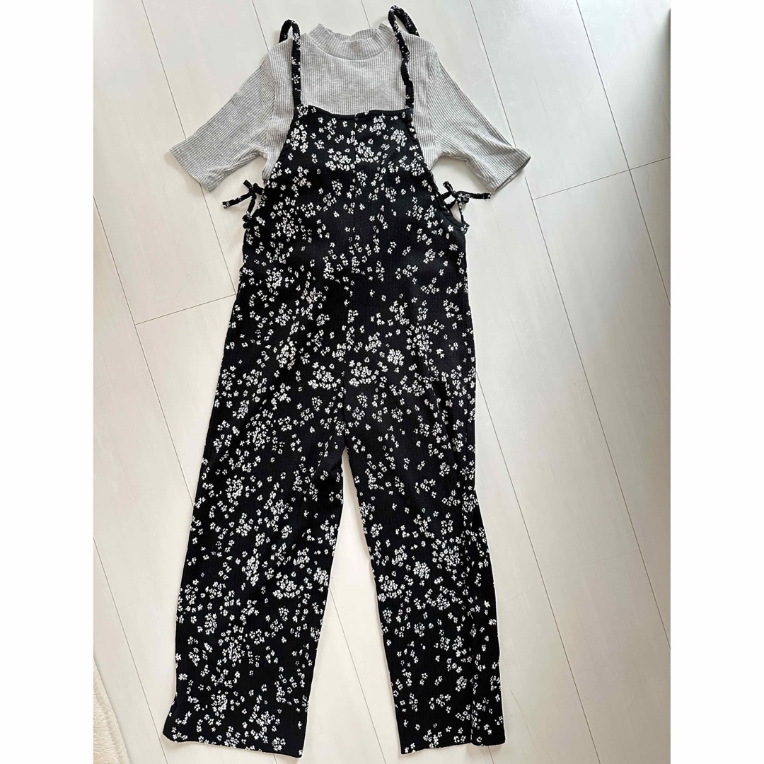 ZARA KIDS(ザラキッズ)のZARA ザラ　キッズ　セットアップ　サロペット　オールインワン　134cm キッズ/ベビー/マタニティのキッズ服女の子用(90cm~)(その他)の商品写真