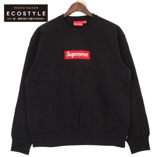 シュプリーム(Supreme)のシュプリーム 22AW ブラック ボックスロゴ Box Logo Crewneck BLACK クルーネックスウェット S(その他)