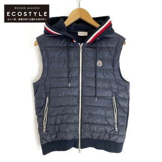 モンクレール(MONCLER)のモンクレール 【美品/国内正規】GILET スウェット/ナイロン切替 フーディダウン L(ダウンベスト)