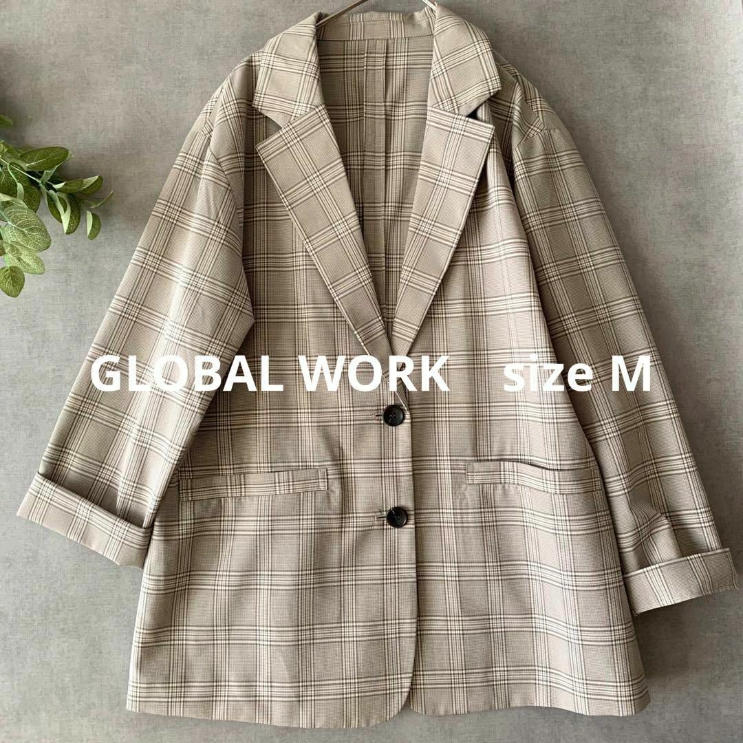 GLOBAL WORK(グローバルワーク)のさゆ様★GLOBAL WORK 春夏ジャケット チェック レディースのジャケット/アウター(テーラードジャケット)の商品写真