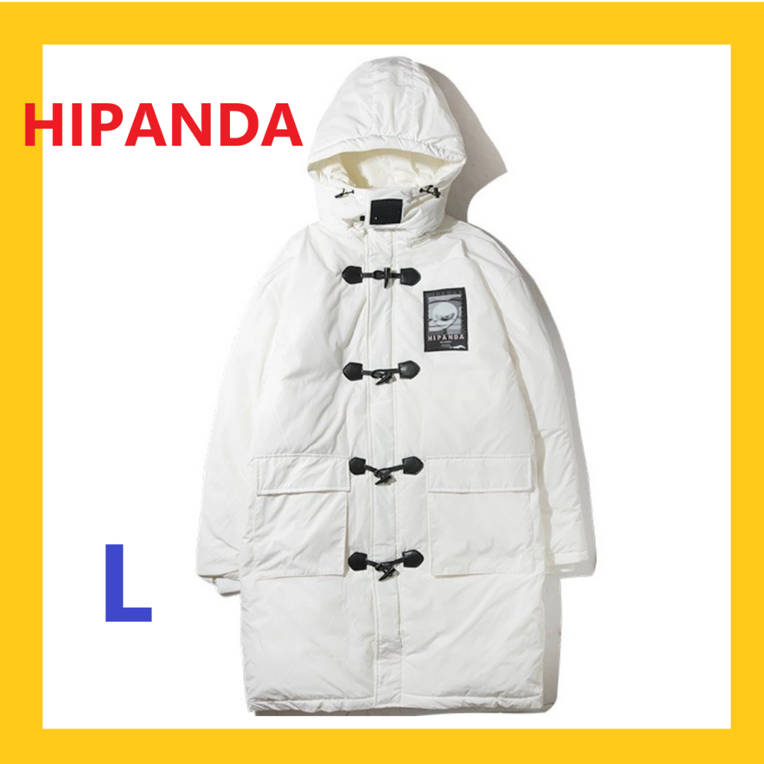 HIPANDA ハイパンダ ダウンコート パンダ　上海　ロングコート　L | フリマアプリ ラクマ