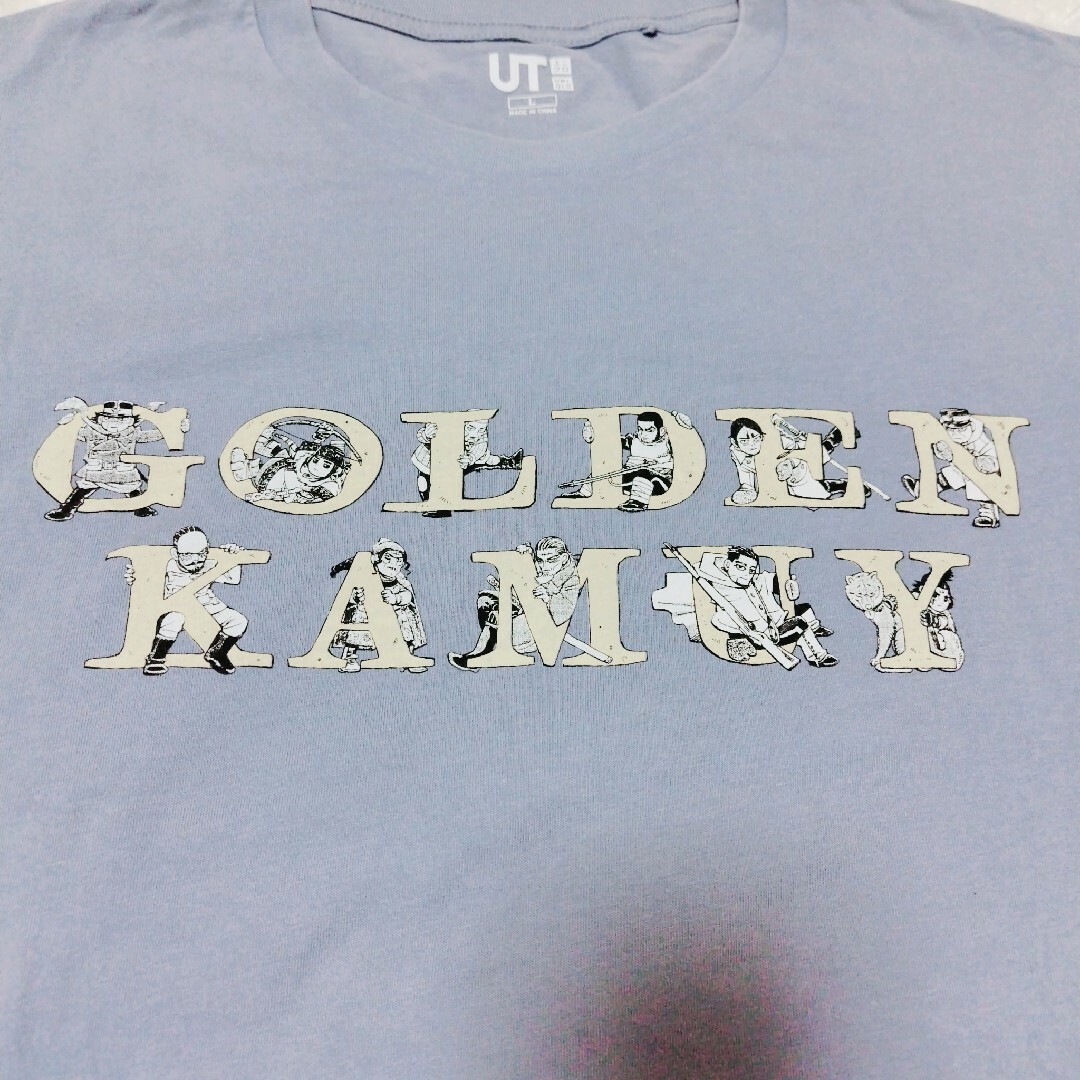 UNIQLO(ユニクロ)のユニクロ ゴールデンカムイ コラボT  半袖 Tシャツ L 水色 ブルー メンズのトップス(Tシャツ/カットソー(半袖/袖なし))の商品写真