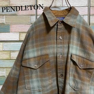 ペンドルトン(PENDLETON)の【70's】ペンドルトン　長袖　ウールシャツ　ヴィンテージ(シャツ)