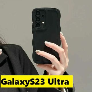 ギャラクシー(Galaxy)のGalaxyS23 Ultra ウェーブエッジ なみなみ　可愛いケース(Androidケース)