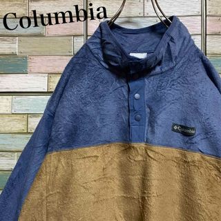 コロンビア(Columbia)のColumbia コロンビア　ハーフボタン　フリースシャツ　ワンポイントロゴ(スウェット)