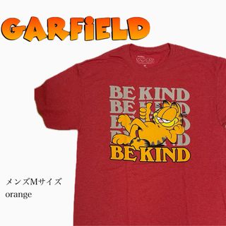 ティービーアンドムービー(TV&MOVIE)の【新品】ガーフィールド　メンズM Tシャツ　GARFIELD オレンジ　No.1(Tシャツ/カットソー(半袖/袖なし))