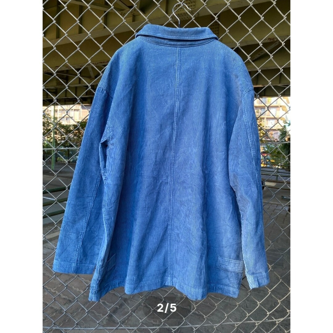 corduroy shirt jacket light blue メンズのジャケット/アウター(ブルゾン)の商品写真