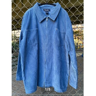 corduroy shirt jacket light blue(ブルゾン)