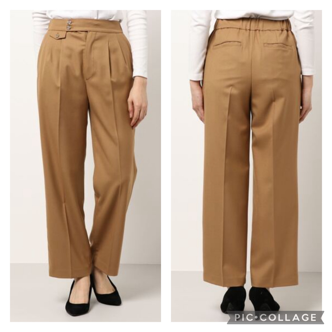 Ameri VINTAGE(アメリヴィンテージ)の美品 AMERI WOOL STRAIGHT PANTS 税込16,500円 レディースのパンツ(カジュアルパンツ)の商品写真