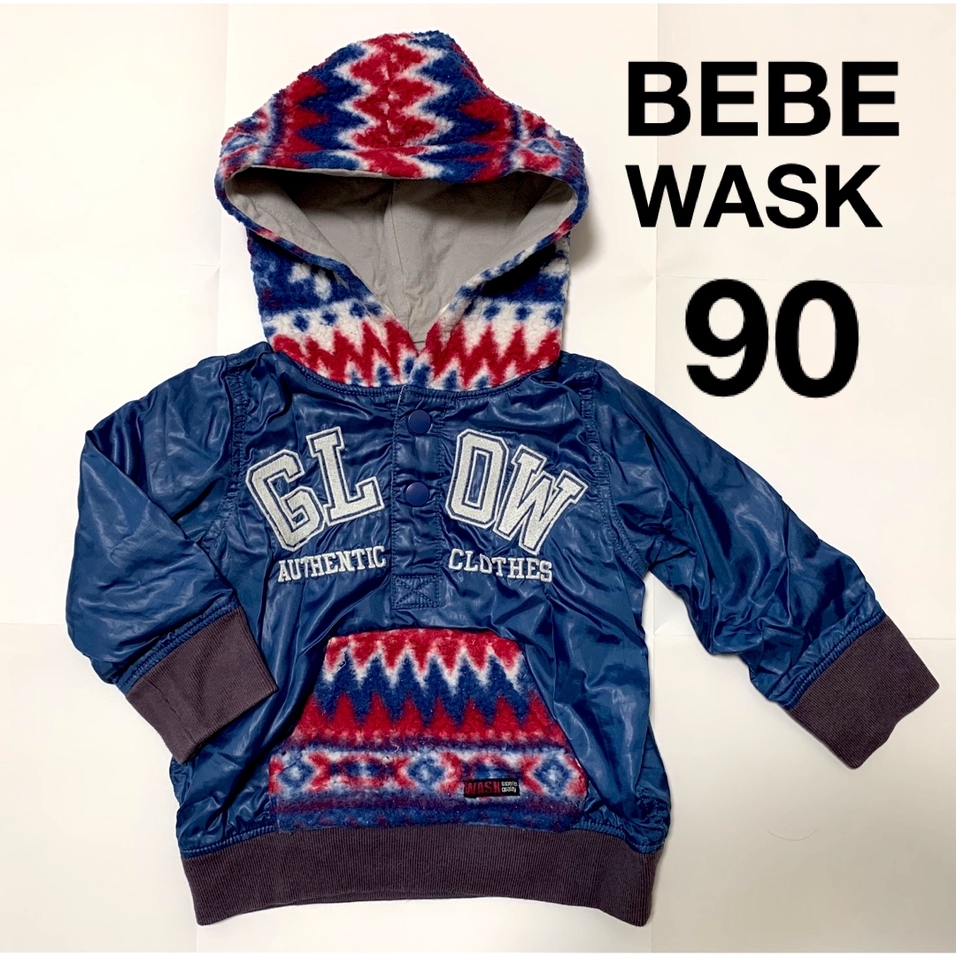 BeBe(ベベ)のBEBE  べべ WASK ワスク　長袖　トレーナー　90サイズ キッズ/ベビー/マタニティのキッズ服男の子用(90cm~)(Tシャツ/カットソー)の商品写真