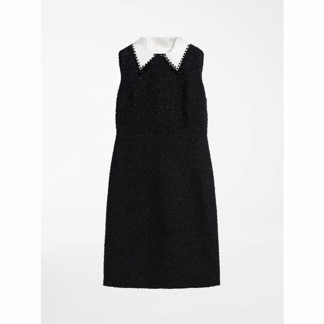 Max Mara(マックスマーラ)の新品 MAX MARA STUDIO つけ襟 ツイード ドレス 定価152900 レディースのワンピース(ひざ丈ワンピース)の商品写真