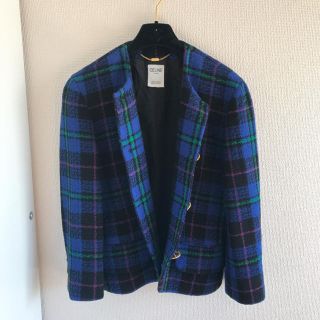 セリーヌ(celine)のCELINE♡ヴィンテージツイードジャケット♡(ノーカラージャケット)