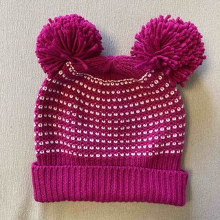 ユニクロ(UNIQLO)のヒートテック　ニット帽　ピンク　ONE SIZE(帽子)
