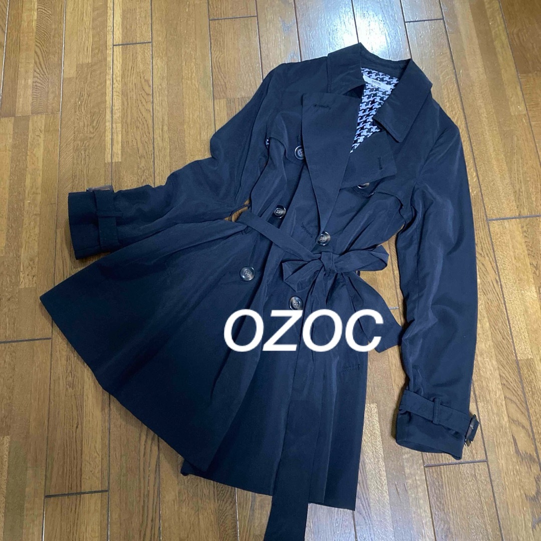 OZOC - 【OZOC】トレンチコート ブラックの通販 by zoo｜オゾックなら