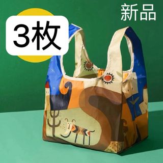 カルディ(KALDI)の伝説柄カルディKALDI 非売品　3枚セット折り畳みエコバッグ　新品(エコバッグ)